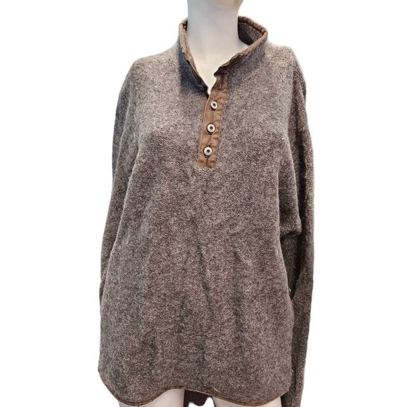 Lands' End Other - Lands End Taupe Wool Pullover size Medium Men's Fall Winter
